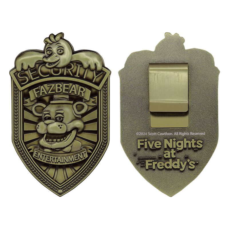 FNAF - Security Badge - Replica Limited Edition "Antique Brass Edi."