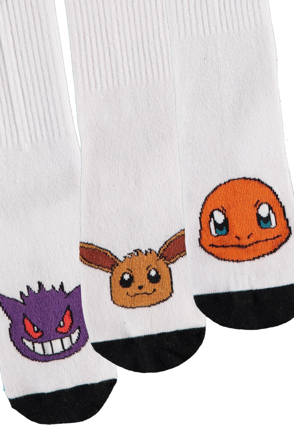 POKEMON - Trio - Pack de 3 Paires de Chaussettes Sport (T35-38)