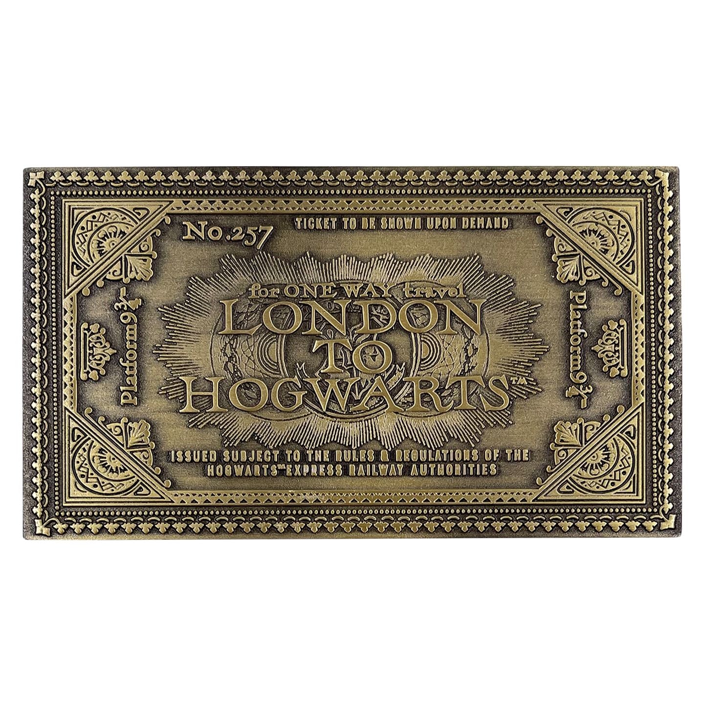 HARRY POTTER - Hogward Express Ticket - Limited Edition Replica