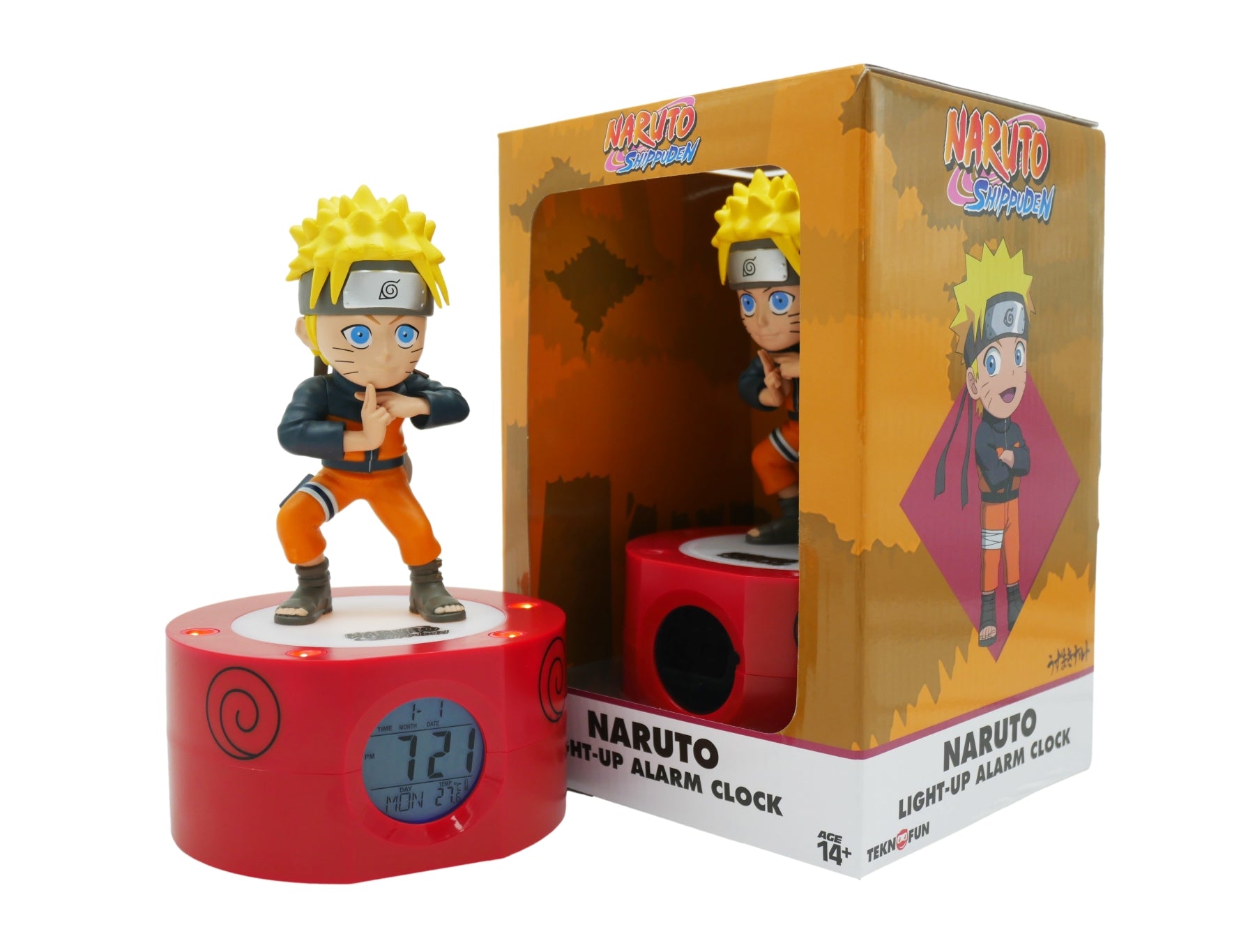 NARUTO SHIPPUDEN - LED Light-Up Alarm Clock