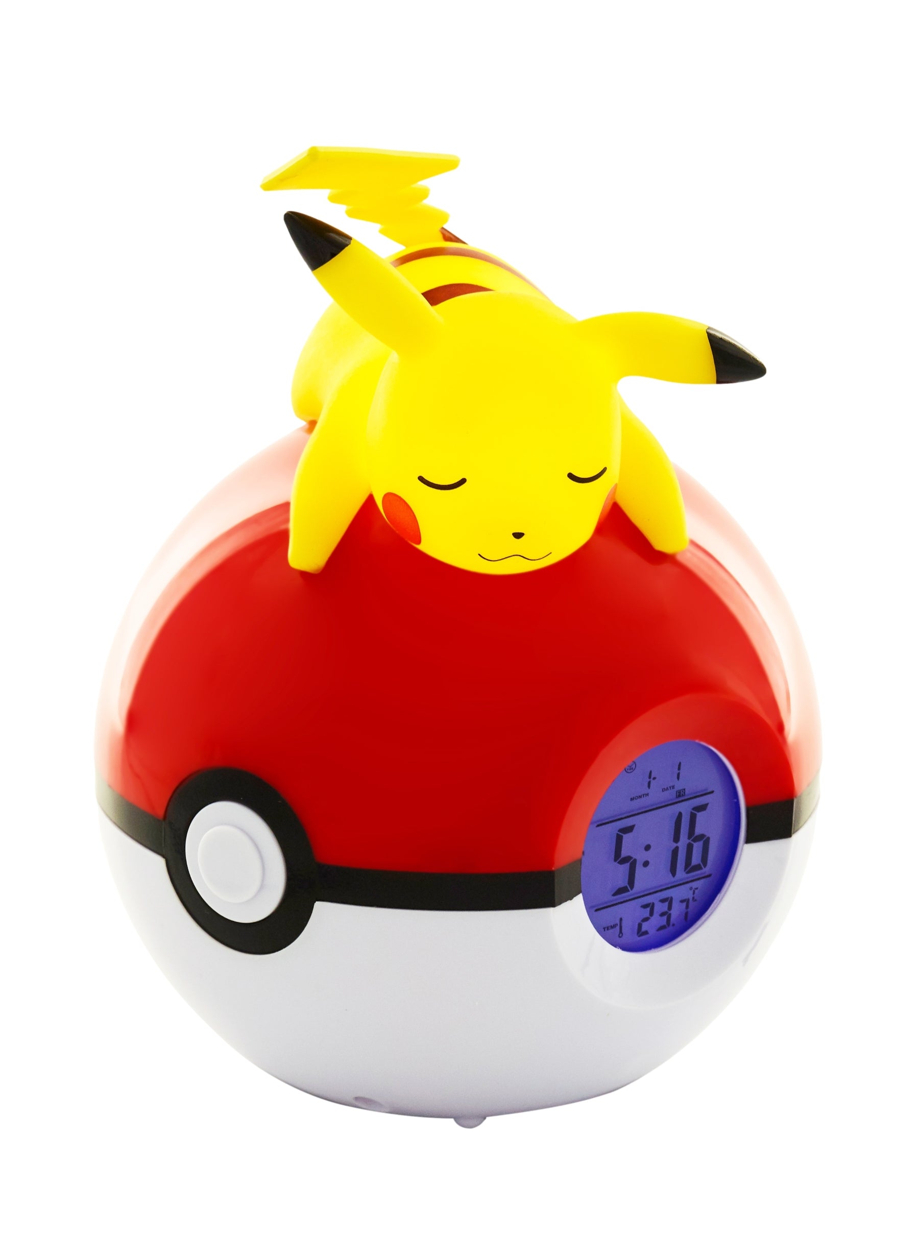 POKEMON - Pikachu Pokeball - Alarm Clock with LED Lamp