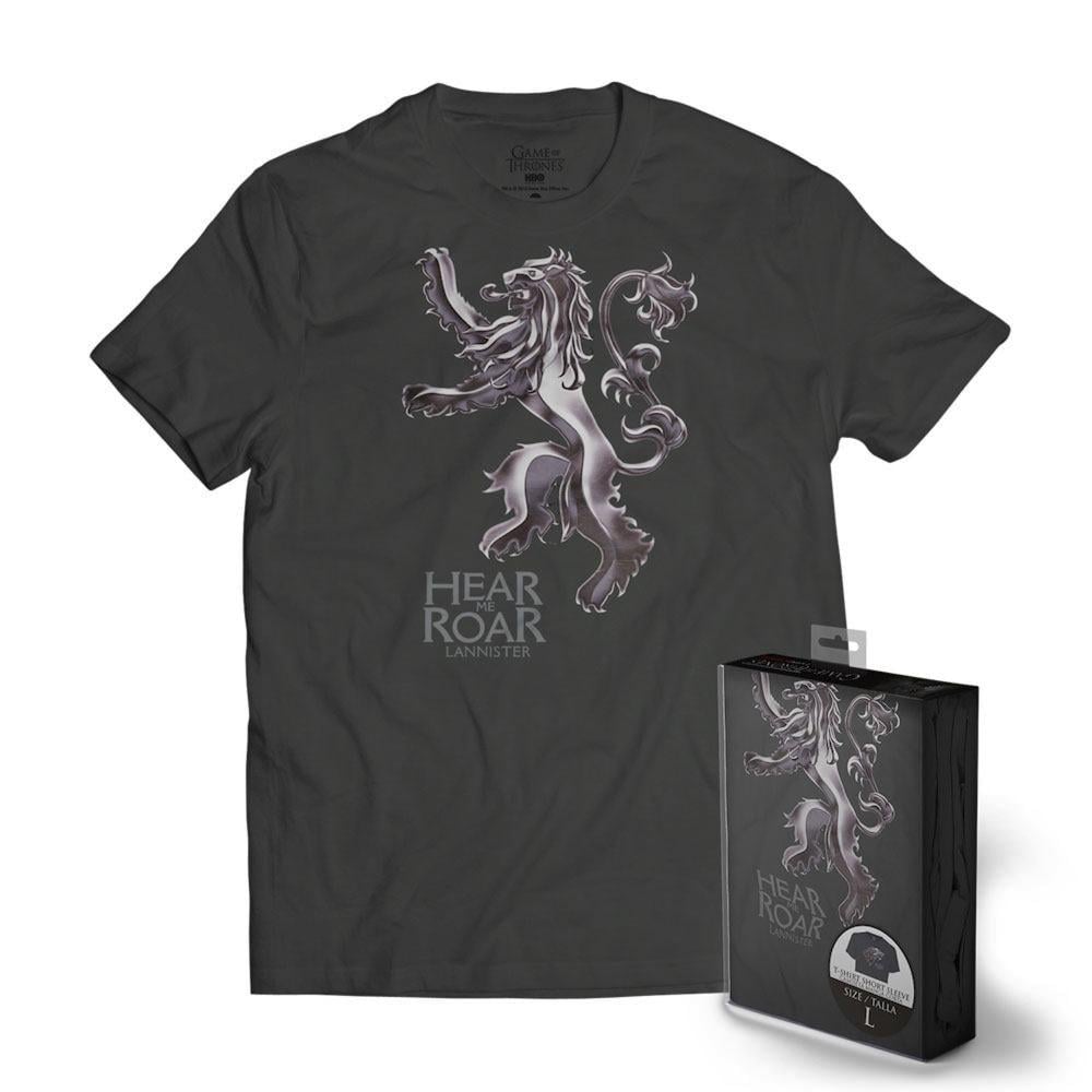 GAME OF THRONES - T-Shirt METTALIC SHIELD - Lannister (M)
