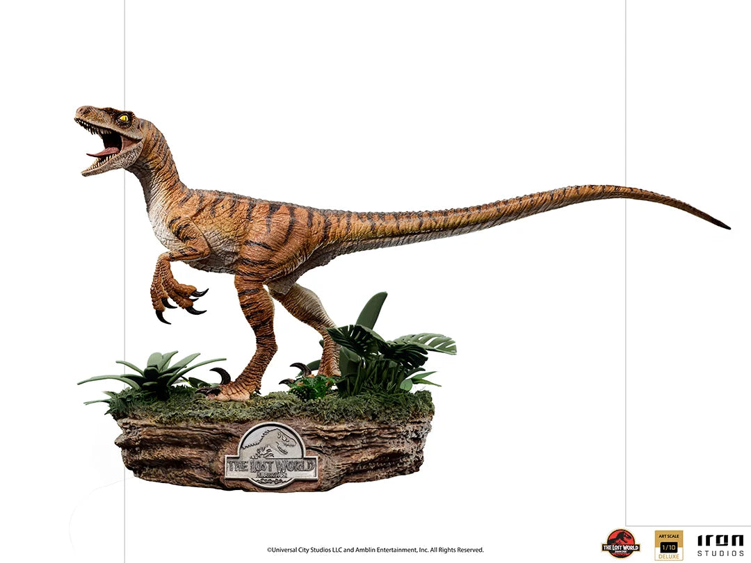 JURASSIC PARK LOST WORLD -Velociraptor Del. -Statue ArtScale 1/10 18cm