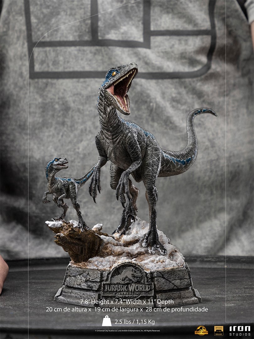 JURASSIC WORLD - Blue et Beta - Statuette Art Scale Deluxe 1/10