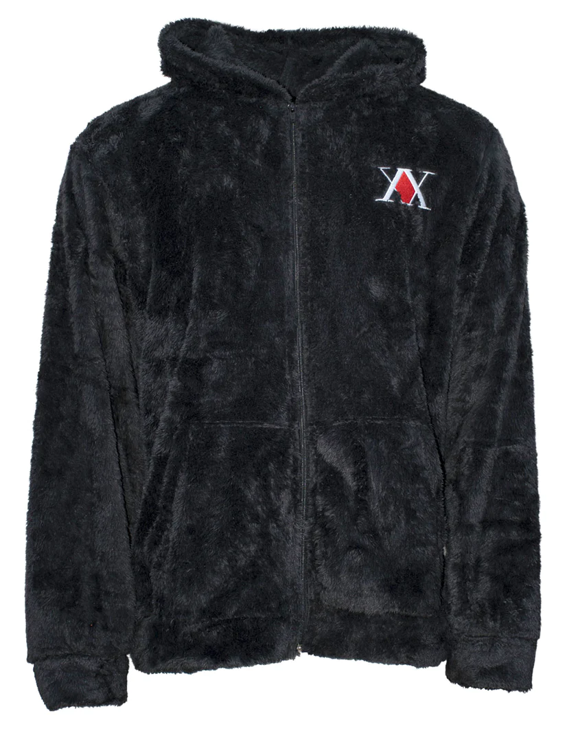 HUNTER X HUNTER - Logo - Men's Fluffy Zipper Hoodie (X/XL)