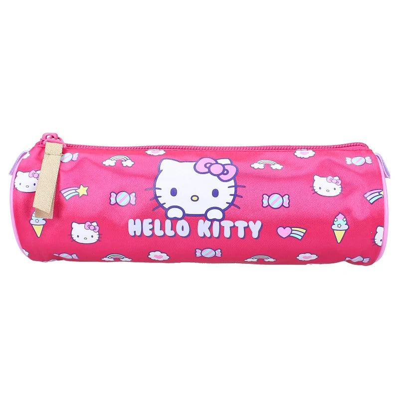 HELLO KITTY - Rainbow - Round Pencil Case