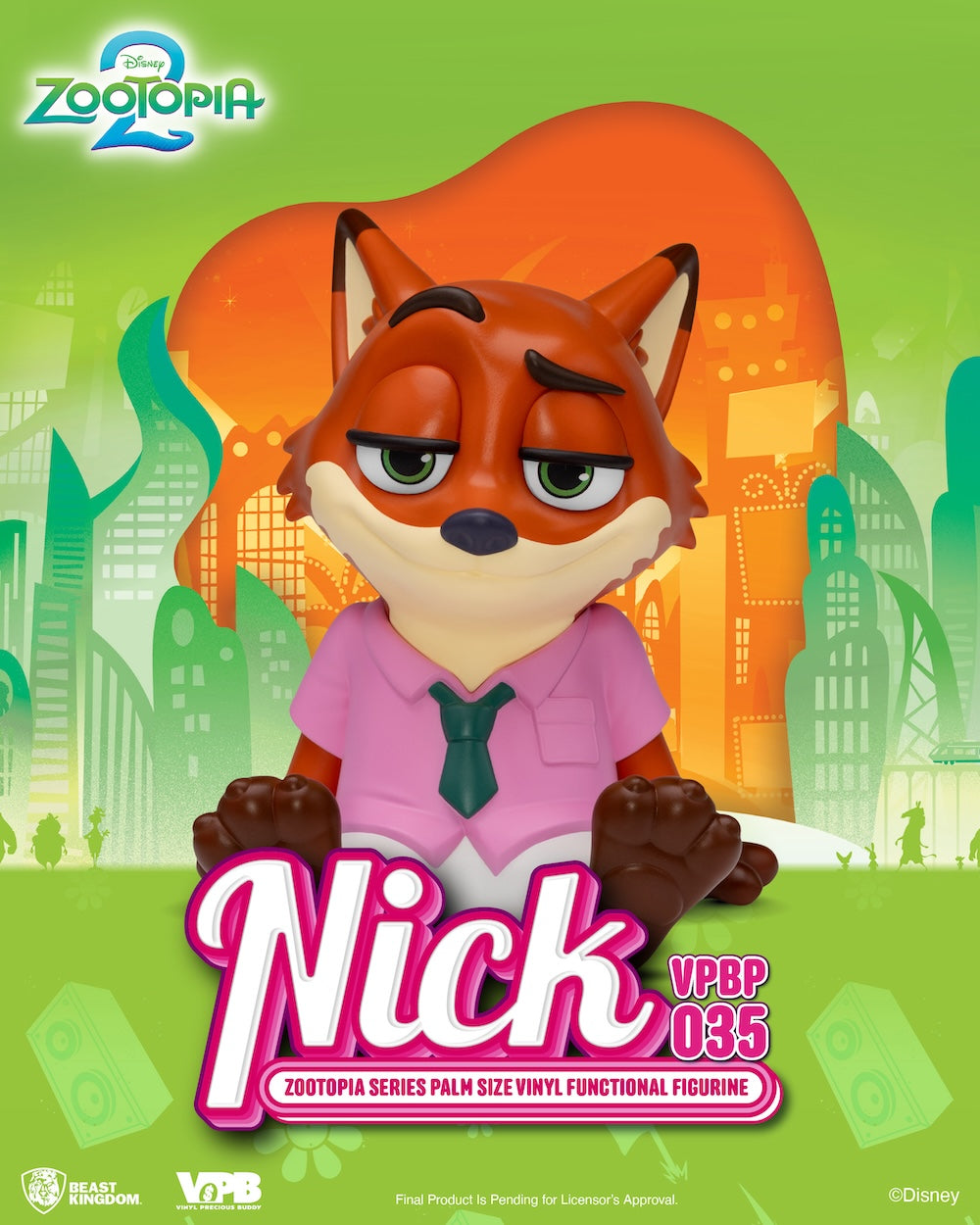 ZOOTOPIA 2 - Nick - Bank Vinyl Figure 15cm