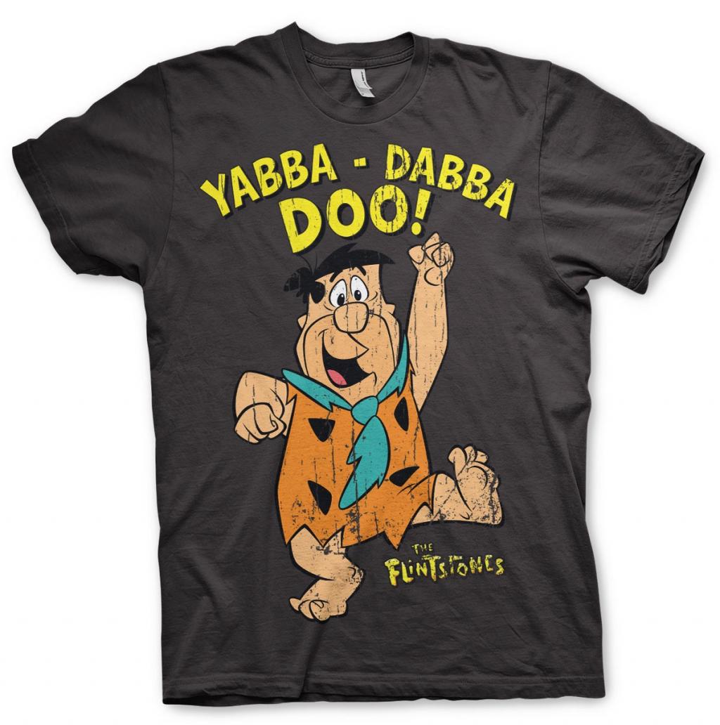 THE FLINTSTONES - T-Shirt Yabba-Dadda-Doo - Dark Grey (S)