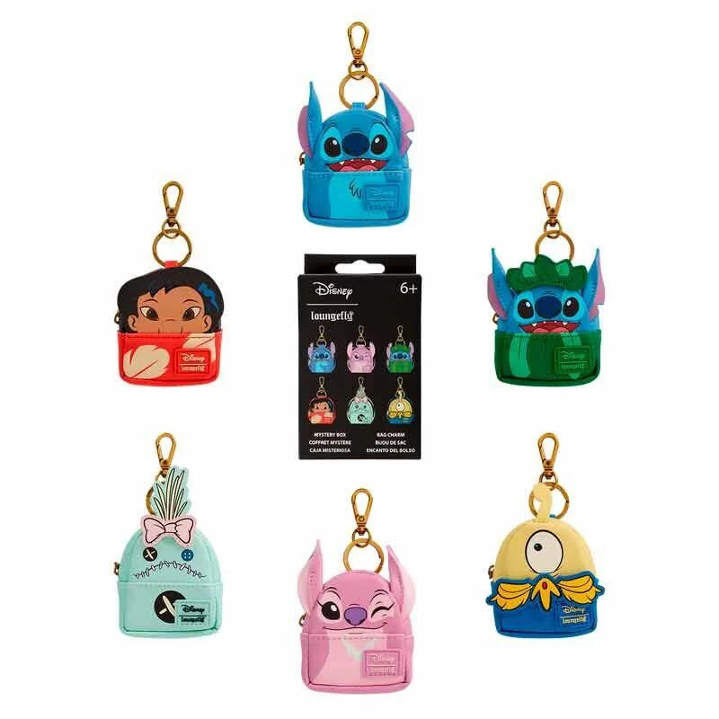DISNEY - Lilo & Stitch - Mini Backpack Bag Charm Loungefly Mystery Box