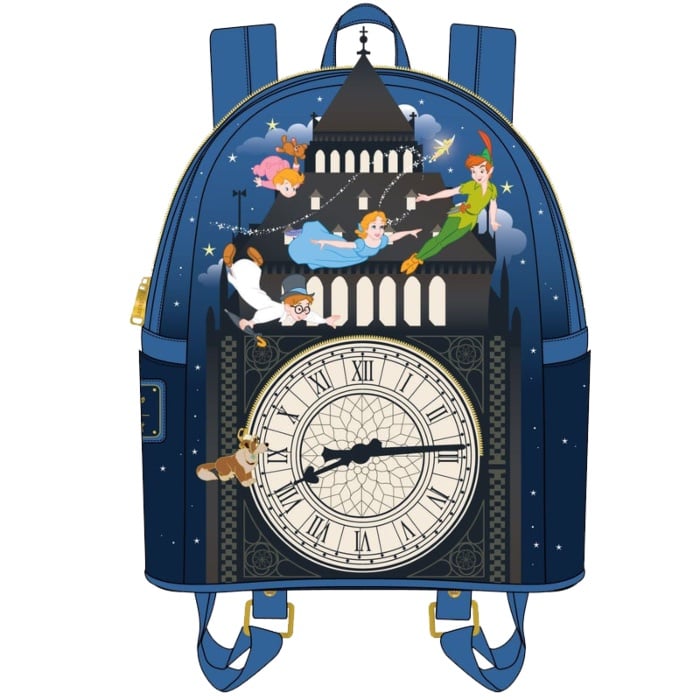 DISNEY - Peter Pan Glow Clock - Backpack LoungeFly '23x28x10cm'