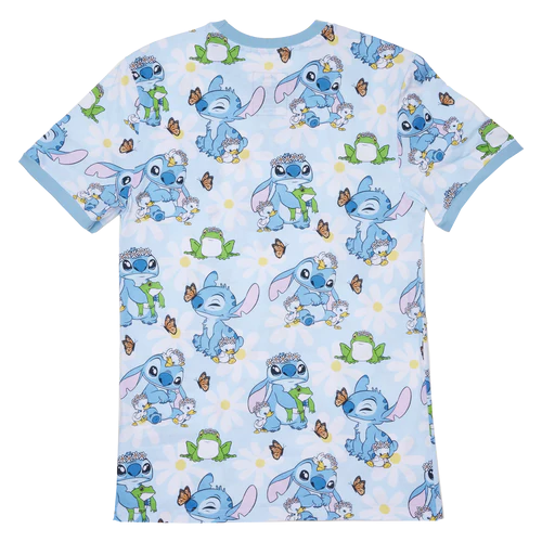 LILO AND STITCH - Springtime Stitch - T-Shirt Unisex Loungefly (XL)