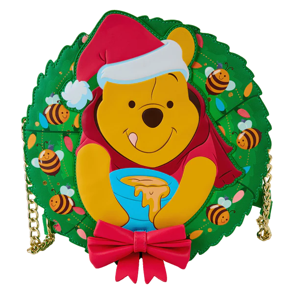 WINNIE THE POOH - Stuck in Wreath - Crossbody bag Loungefly