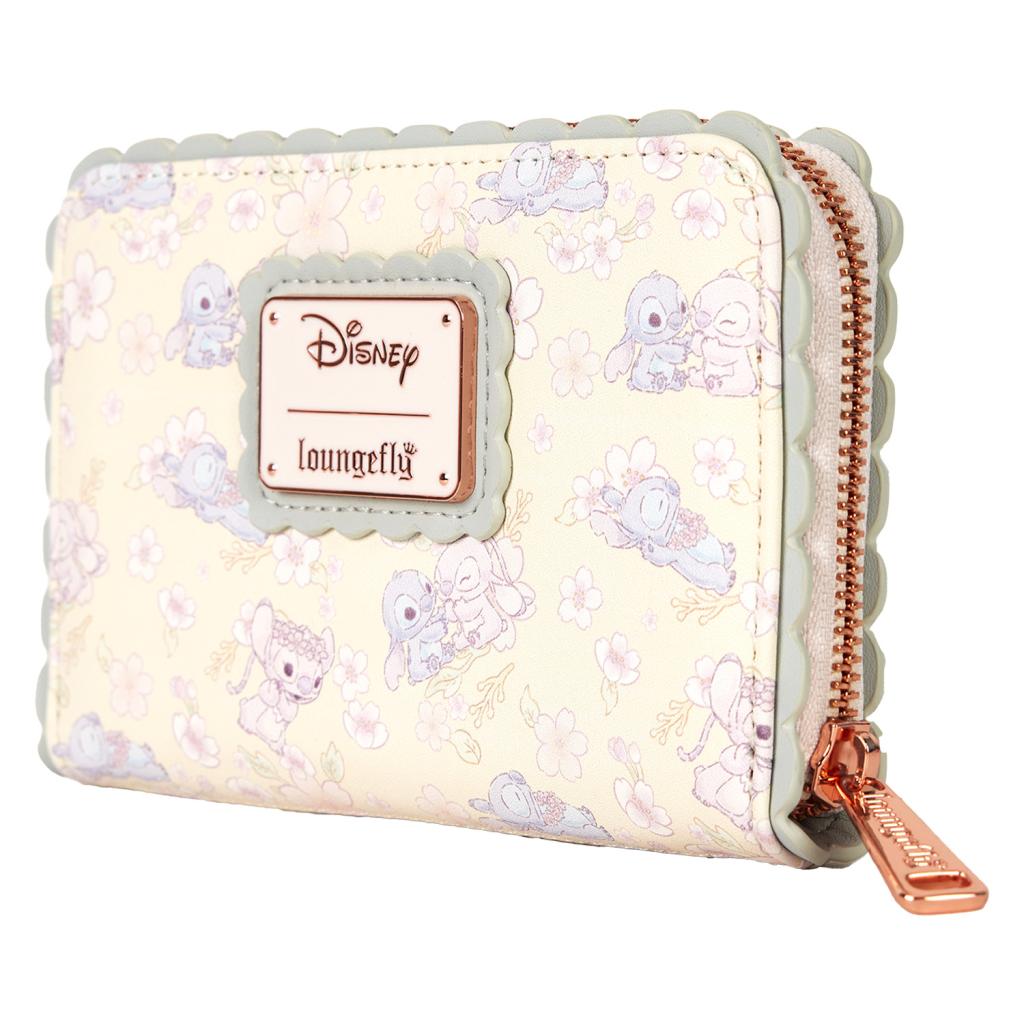 DISNEY - Cute Stitch Cherry Blossom - Wallet LoungeFly
