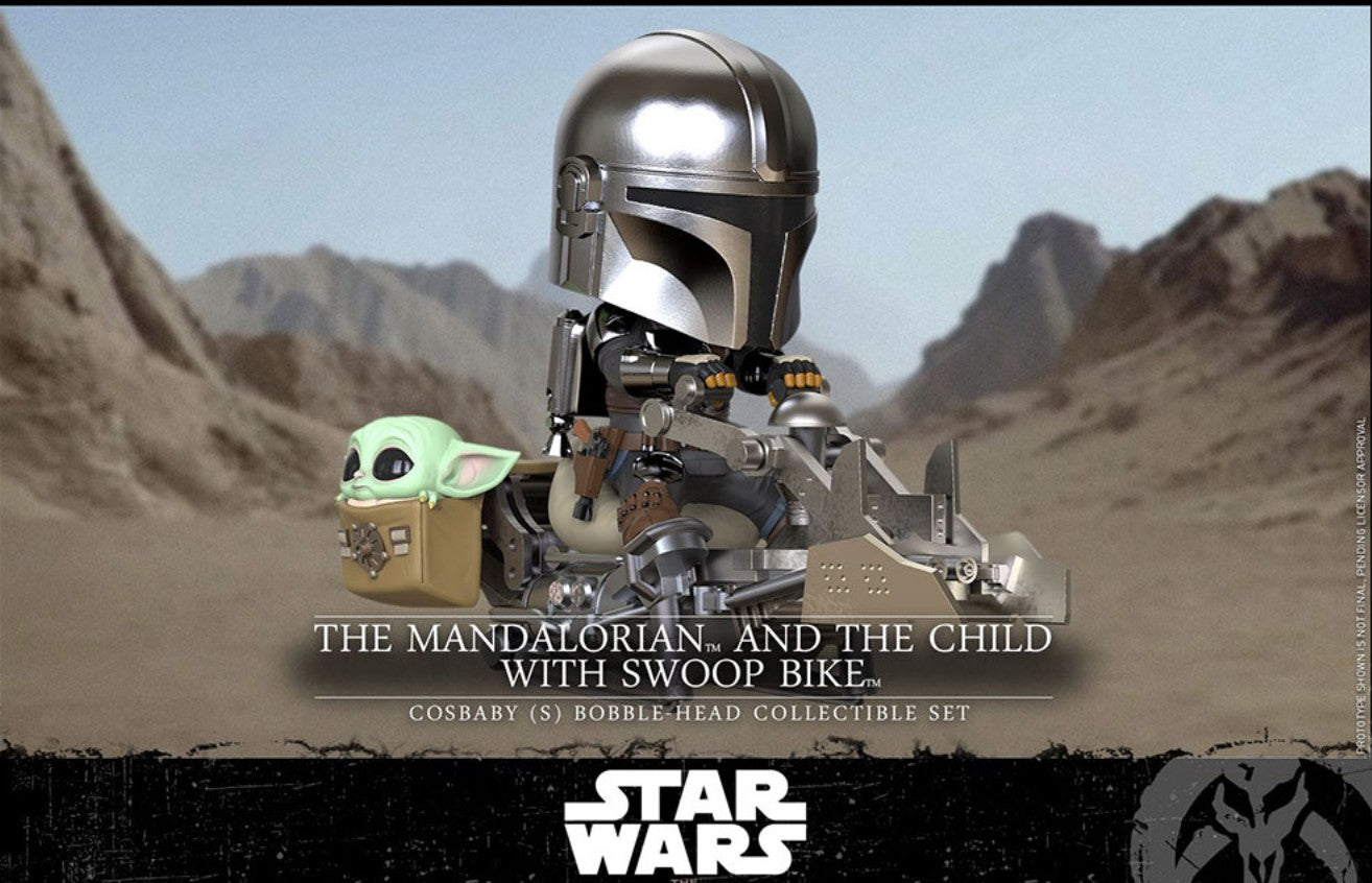 STAR WARS - Cosbaby - Wave 1 - Mandalorian & the Child swoop Bike