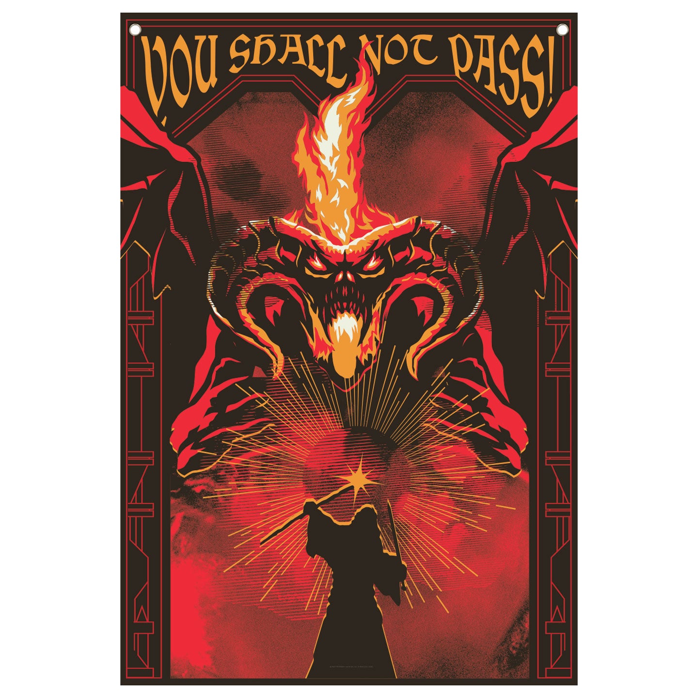 THE LORD OF THE RINGS - Balrog - Wall Banner '125 x 85 cm'