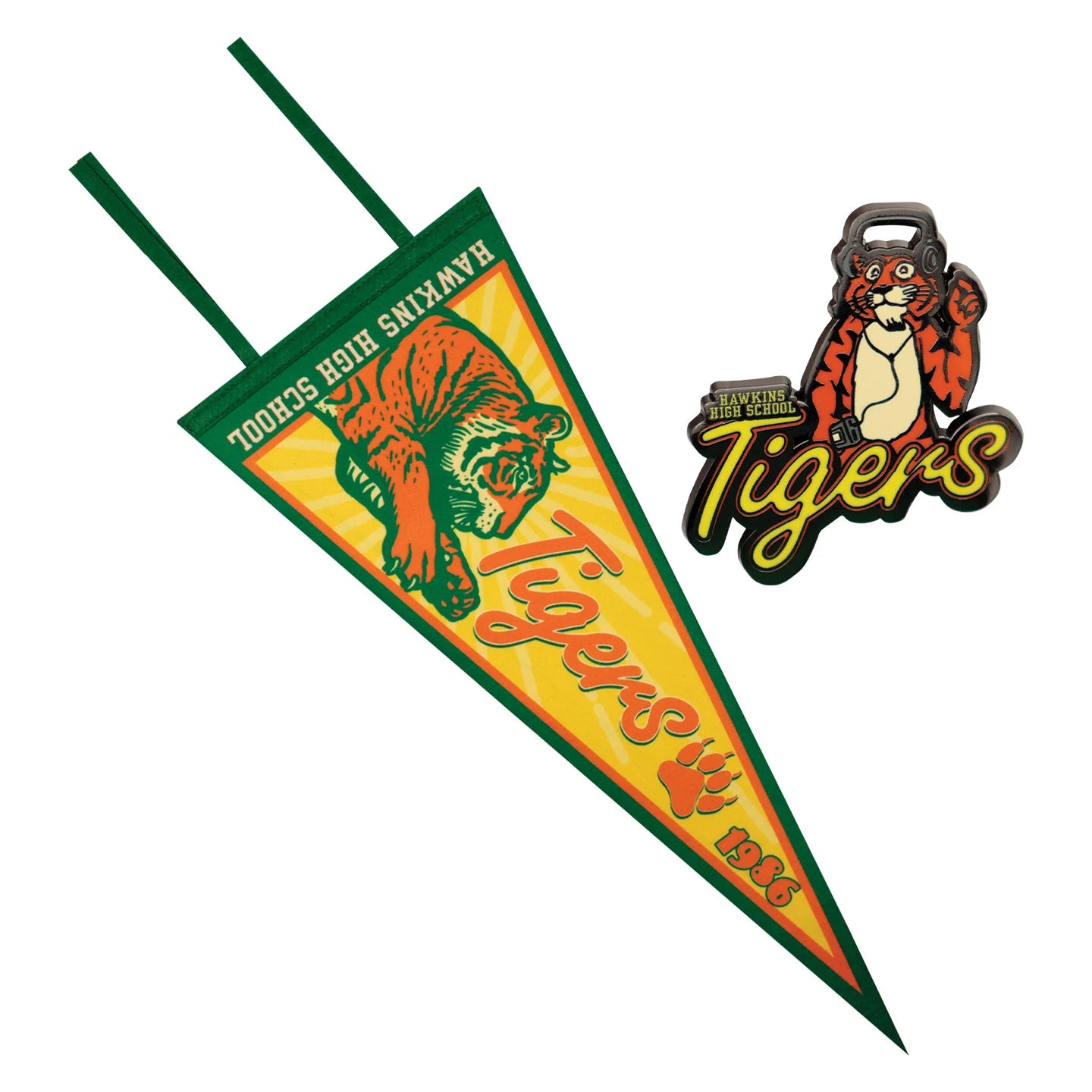 STRANGER THINGS - Set of Badge Pin + Pennant