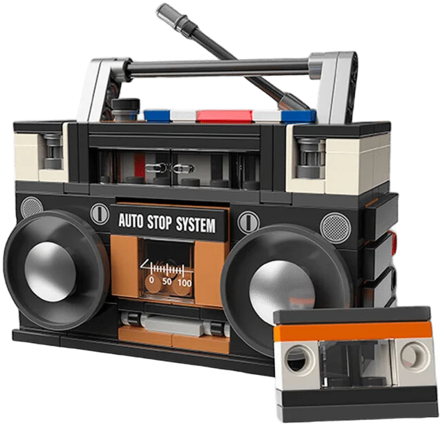 POP SERIES - Construction Kit - 1988 Boombox Radio - 168pc