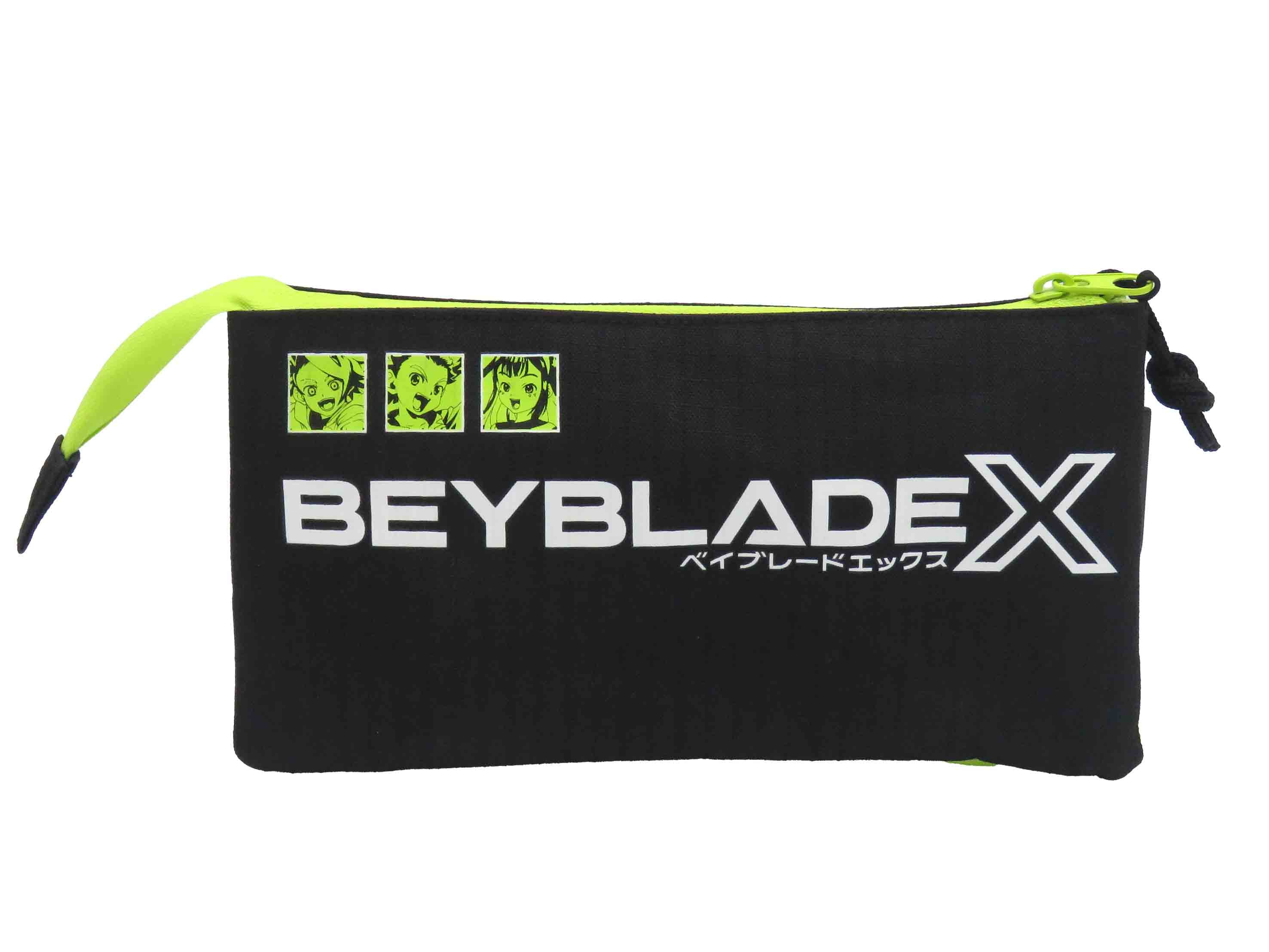 BEYBLADE X - 'Glow in The Dark' Triple Pencil Case