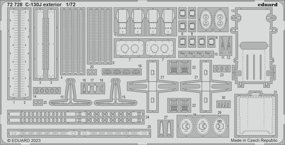 C-130J exterior 1/72 ZVEZDA