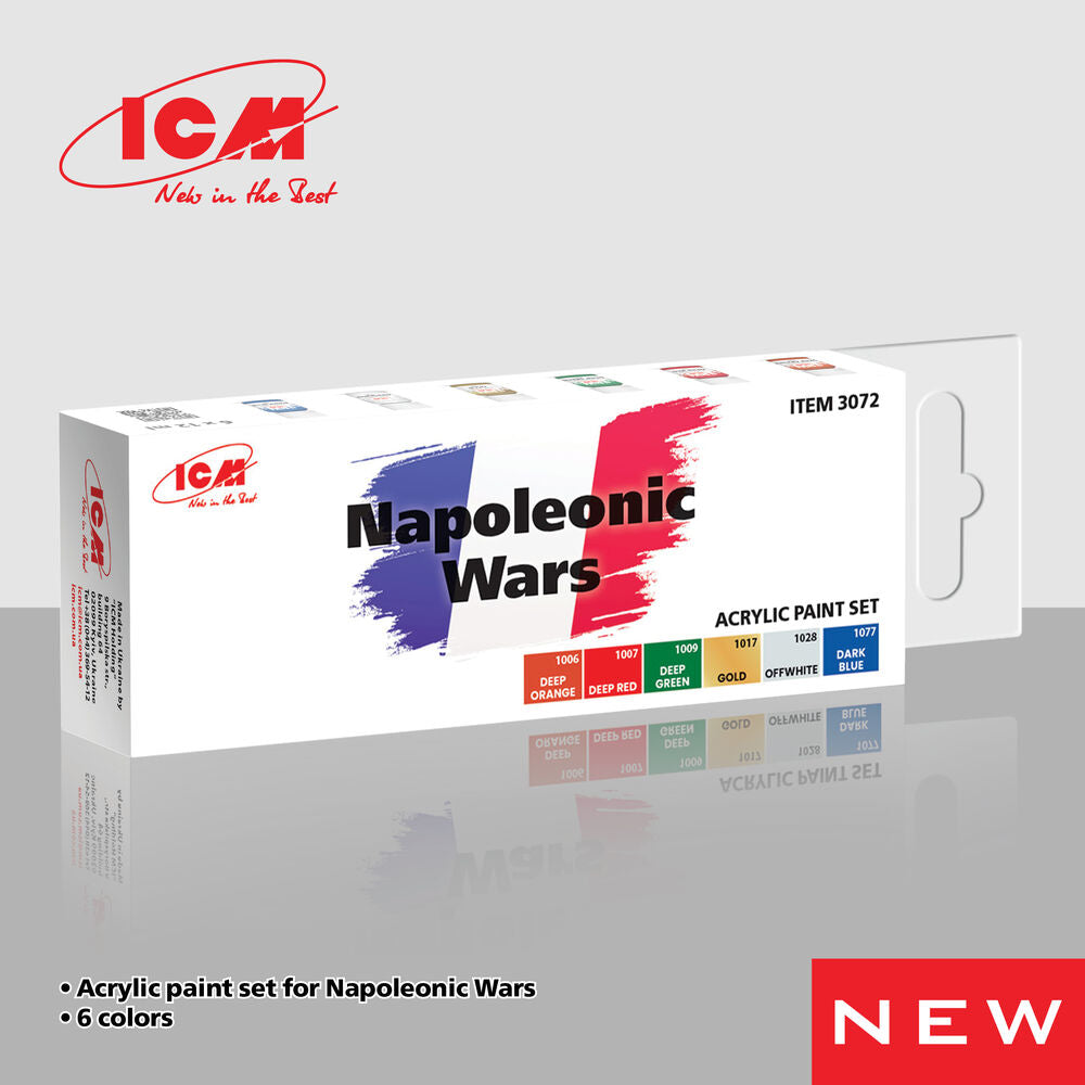 Acrylic Paint Set for Napoleonic Wars 6 x12 ml