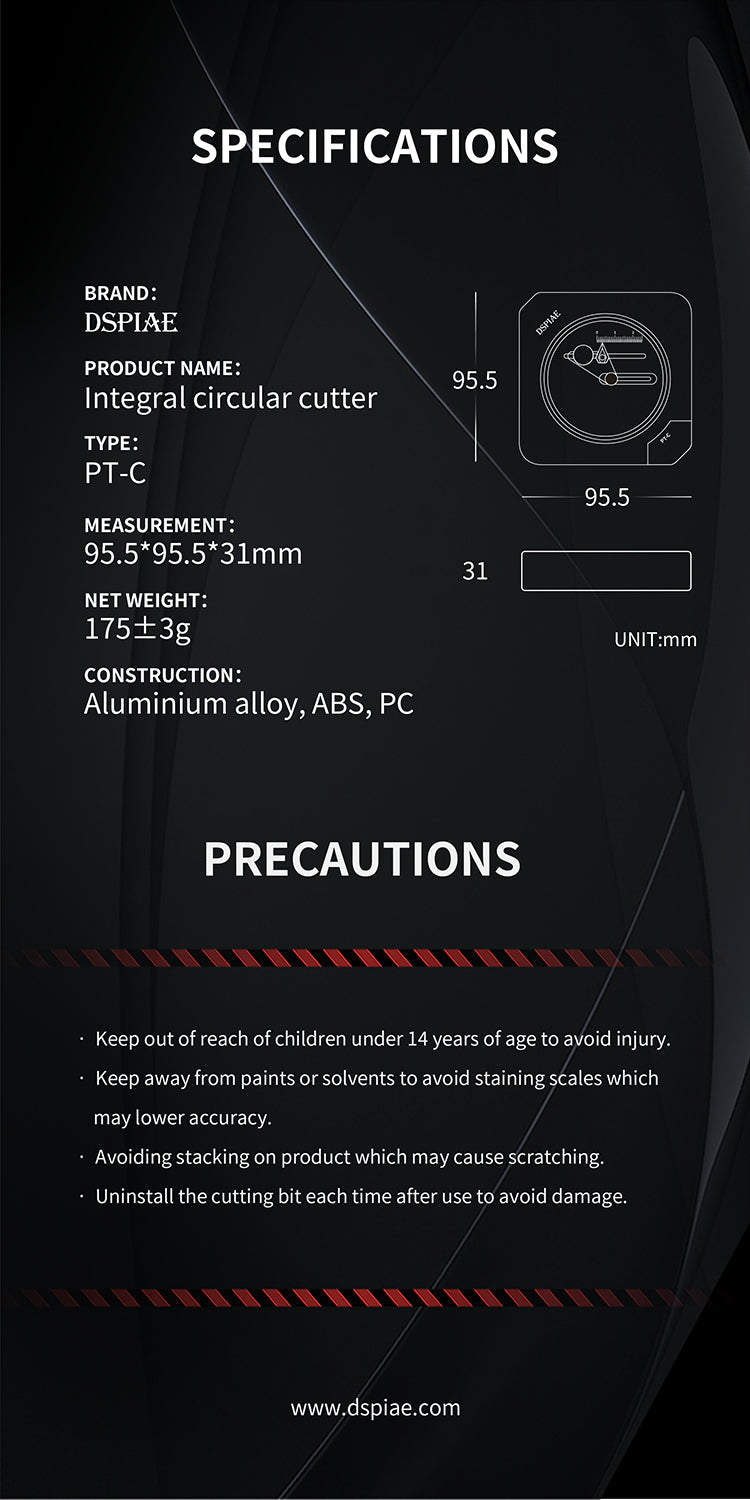 DSPIAE PT-C - Integral Circular Cutter Model Tools