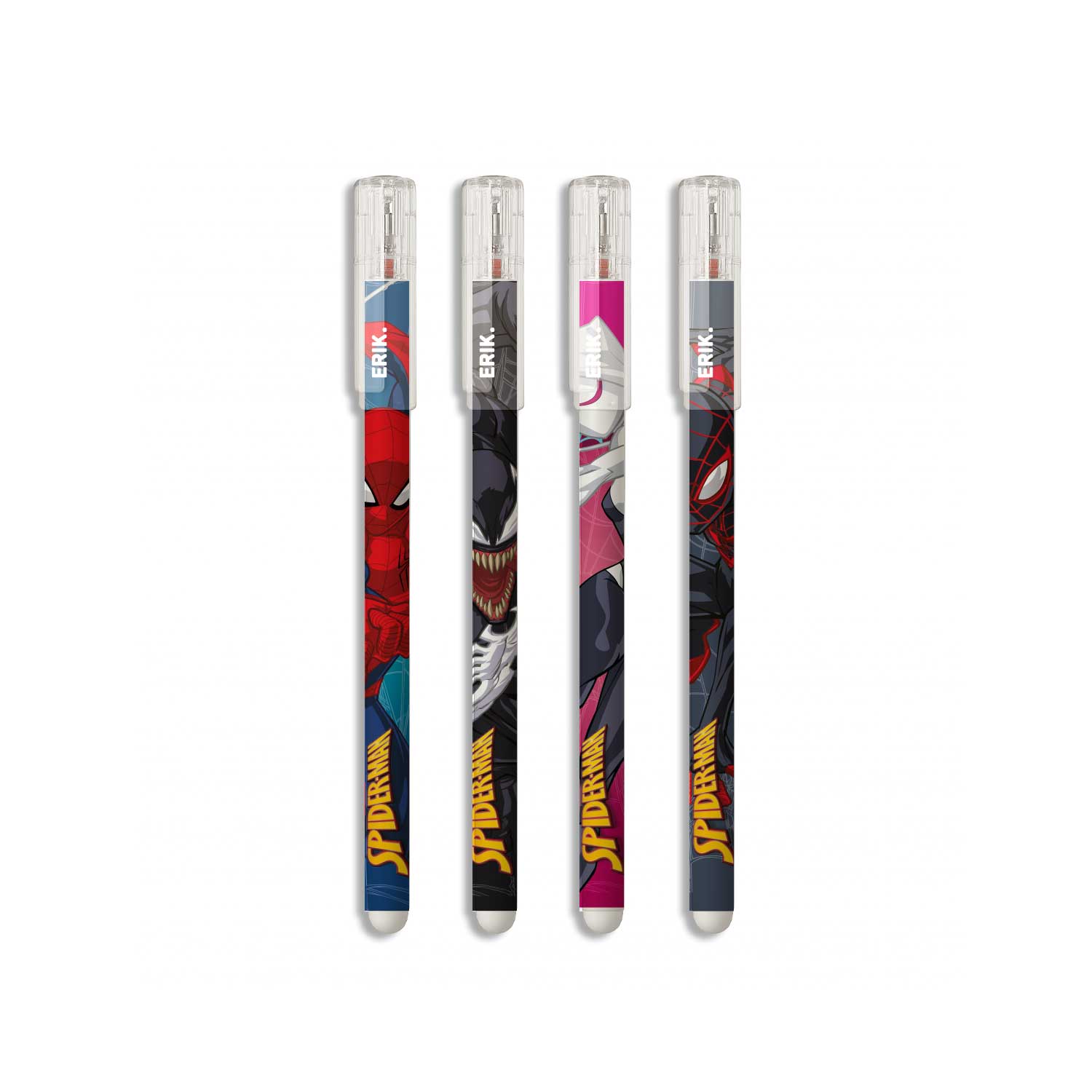SPIDER-MAN - Set of 4 Eraseable Pens