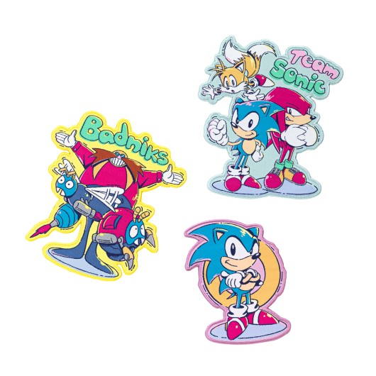 SONIC - Set of 3 Iron-on Patch
