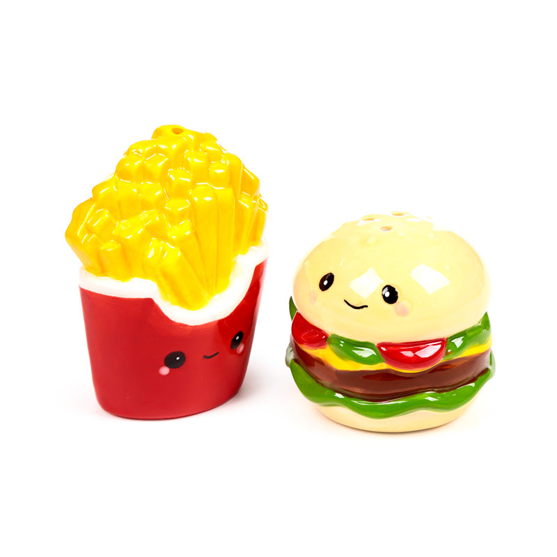 KAWAII - Burger & Fries - Salt and Pepper Shakers Set
