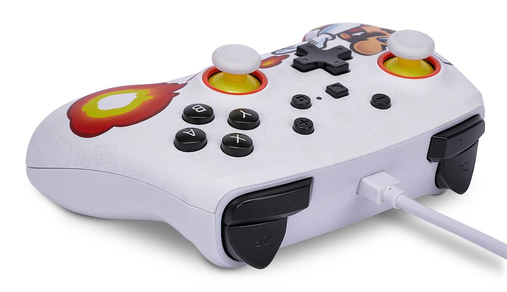 Wired Enhanced Controller Fireball Mario - Nintendo Switch