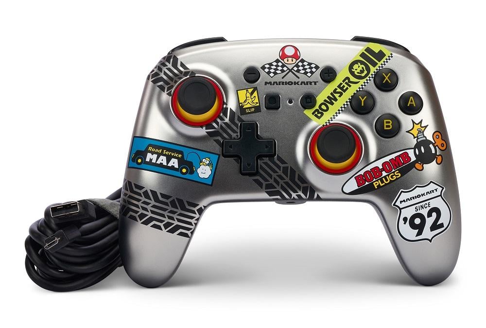 Wired Controller for Nintendo Switch - Metalic Effect - Mario Kart