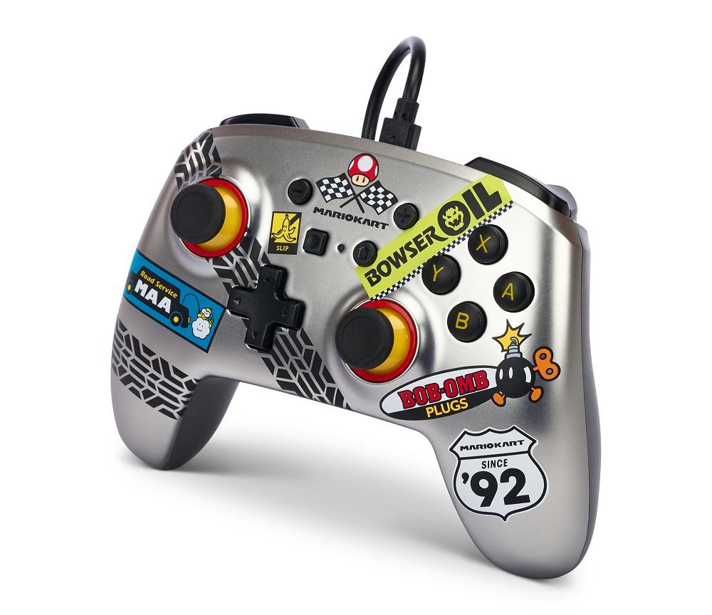 Wired Controller for Nintendo Switch - Metalic Effect - Mario Kart