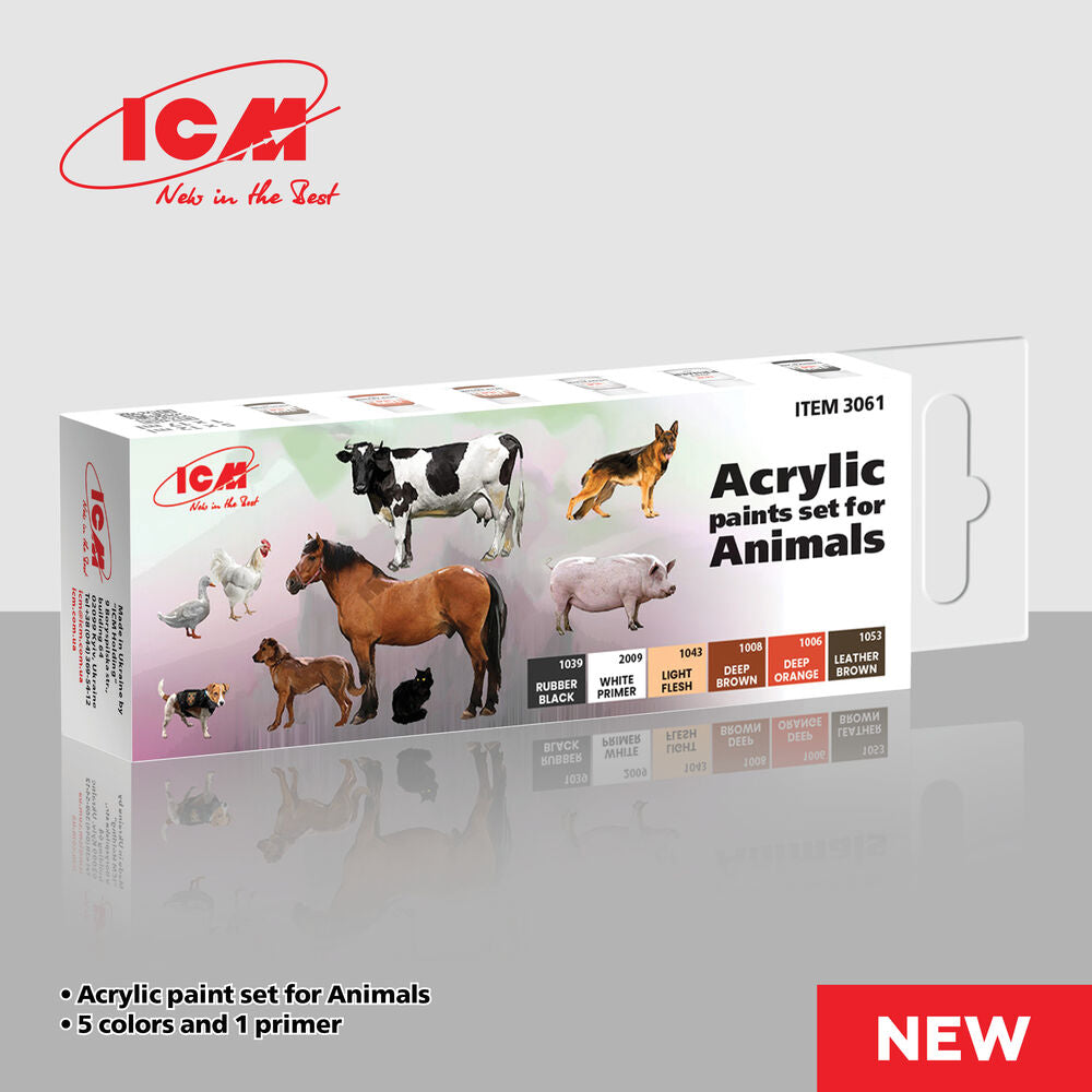 Acrylic Paint Set for Animals 6 x12 ml