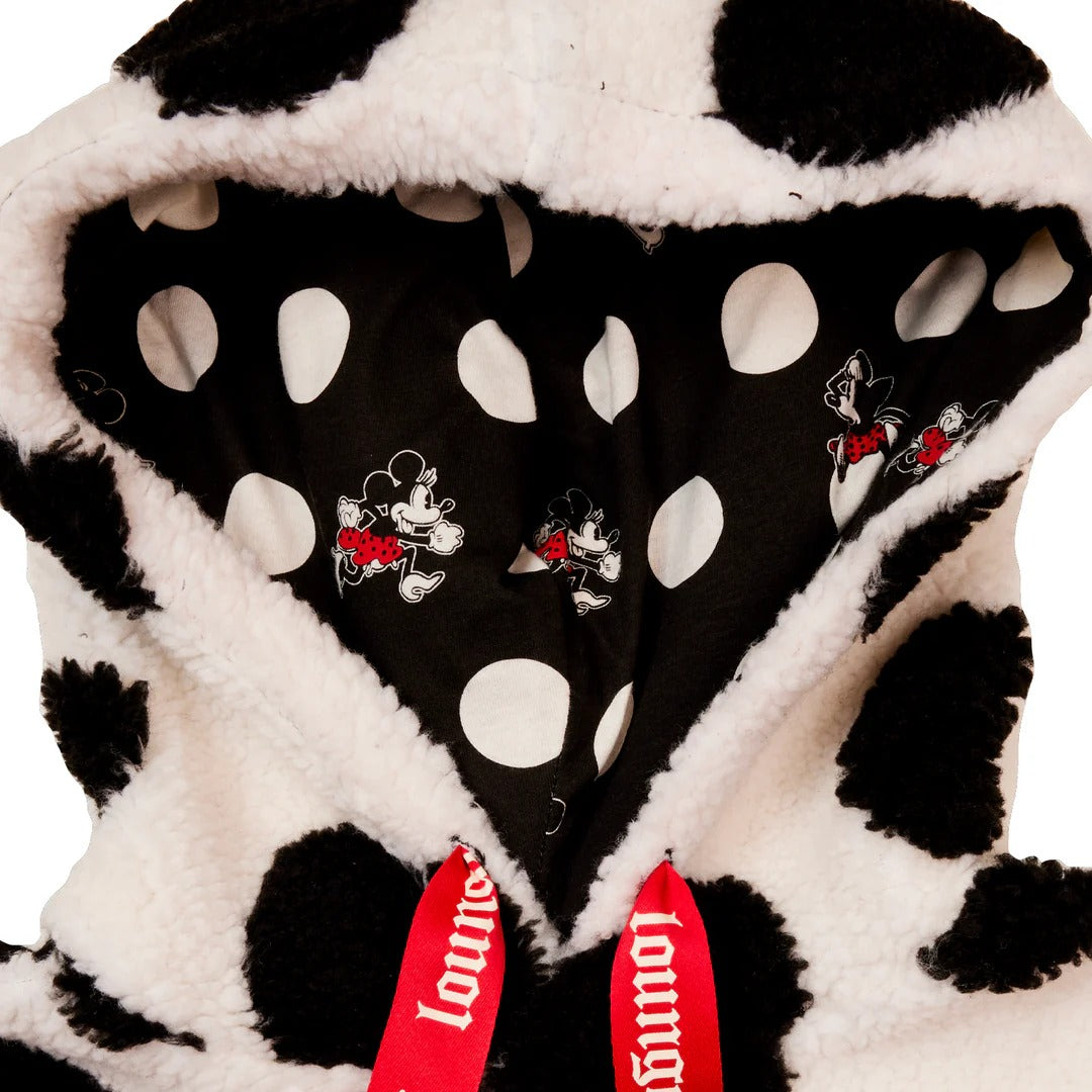 Loungefly Disney Minnie Rocks the Dots Sherpa Hoodie (XL)