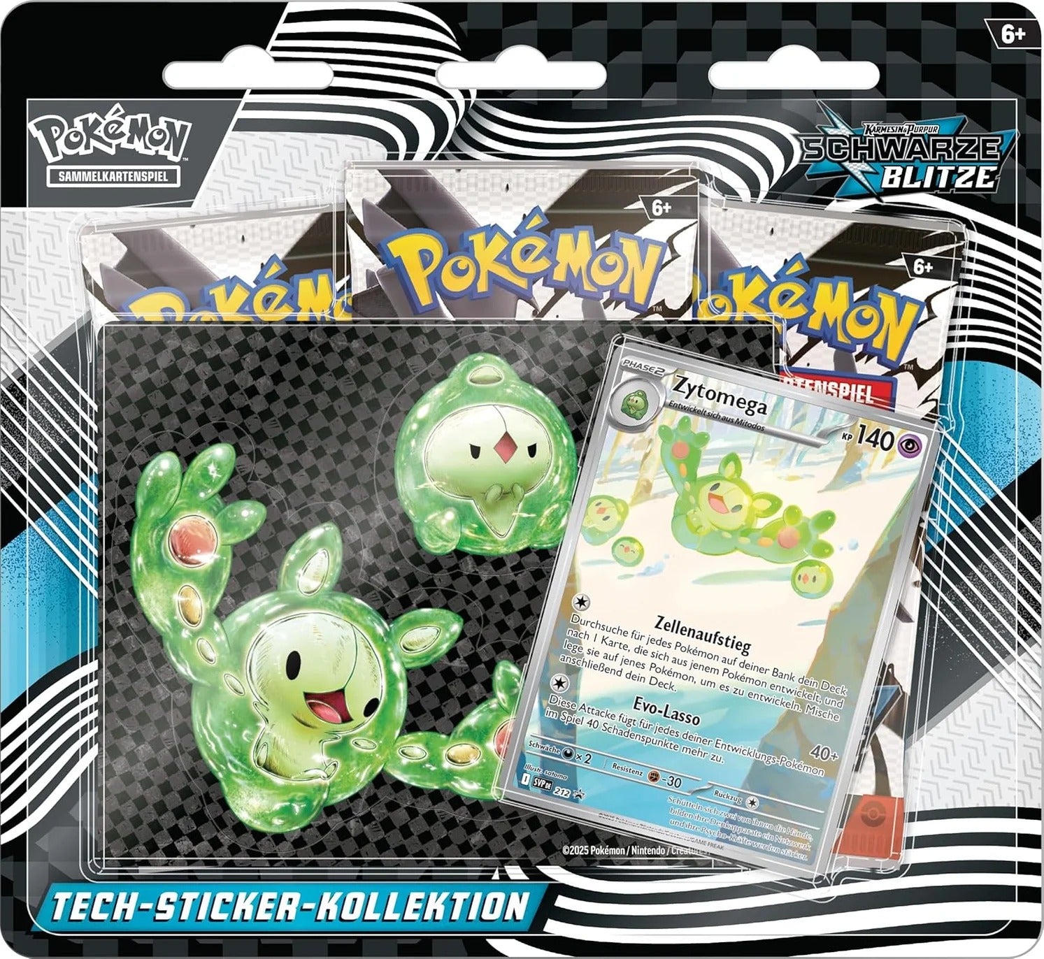 Pokémon TCG Karmesin & Purpur 10.5: Schwarze Blitze Tech Sticker Collection *German Version*