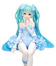 Hatsune Miku Noodle Stopper PVC Statue Flower Fairy Nemophila Pail Blue Color Ver. 15 cm