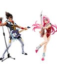 Macross 7 PVC Statue Fire Bomber Live Stage 23 cm