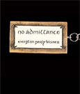 Lord of the Rings Key Ring No Admittance 6 cm