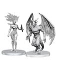 Pathfinder Deep Cuts Unpainted Miniatures Gargoyle & Shae