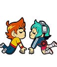 Scott Pilgrim Pin Badge Scott & Ramona Kissing 5 cm