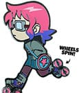 Scott Pilgrim Pin Badge Ramona Skating 5 cm
