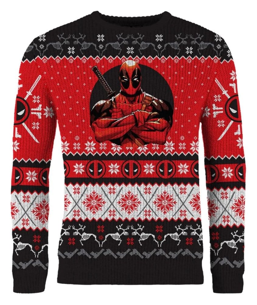 Deadpool Christmas Sweater Size M