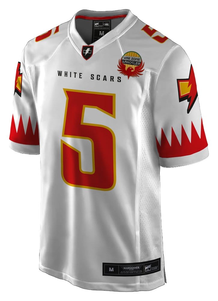 Warhammer 40,000 Sports Jersey Shirt White Scar - L