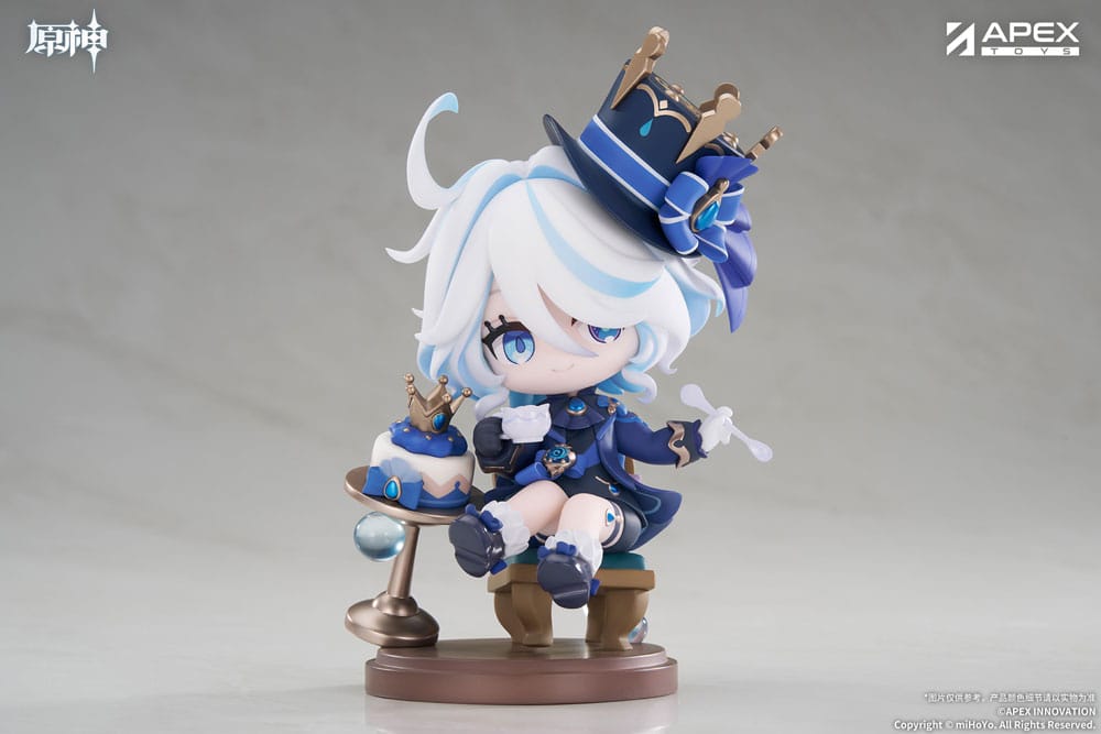 Genshin Impact PVC Statue Furina Amai Gogo no Sanbika Chibi Chara Ver. 13 cm
