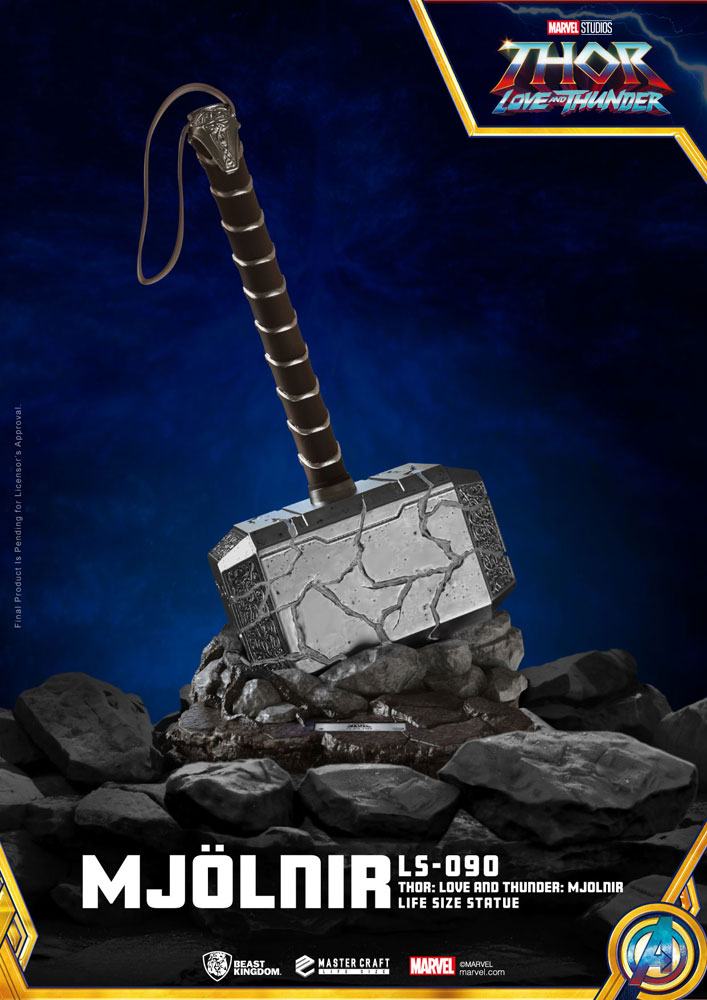 Thor: Love and Thunder Life-Size Statue Mjolnir 53 cm - Damaged packaging