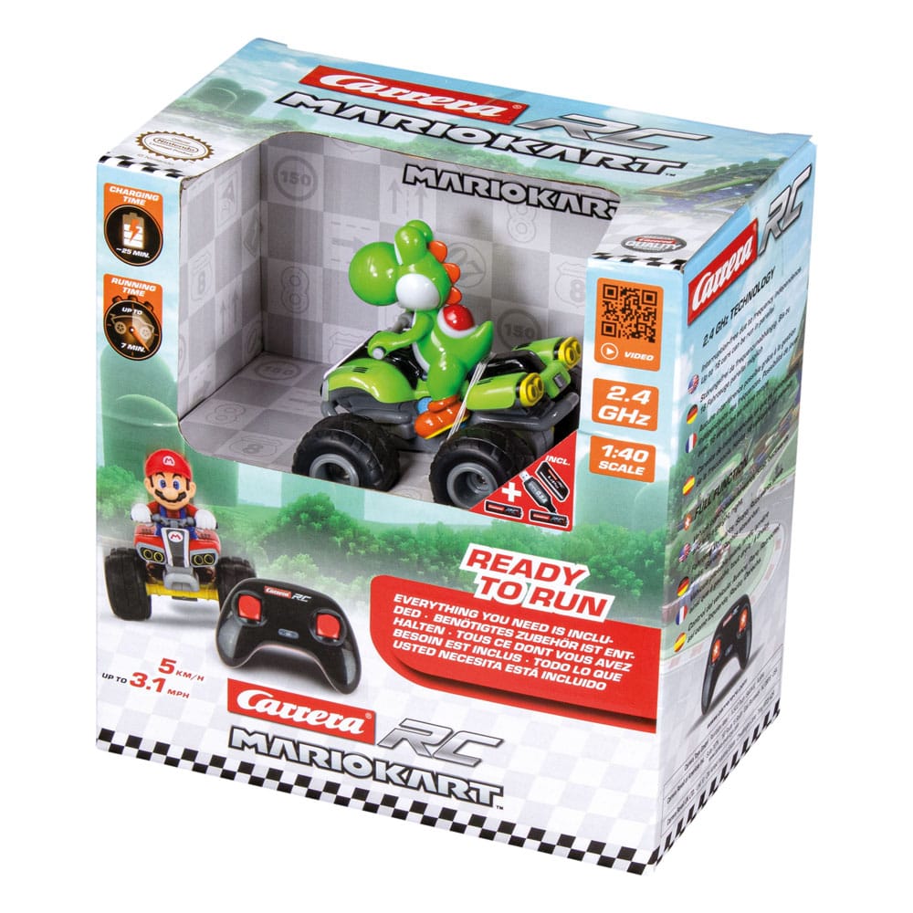 Super Mario Kart RC remote-controlled Quad 1/40 2.4GHz Yoshi