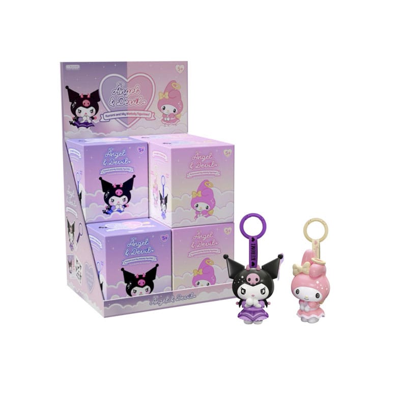 Hello Kitty Keyring Angel & Devil Assortment (8)