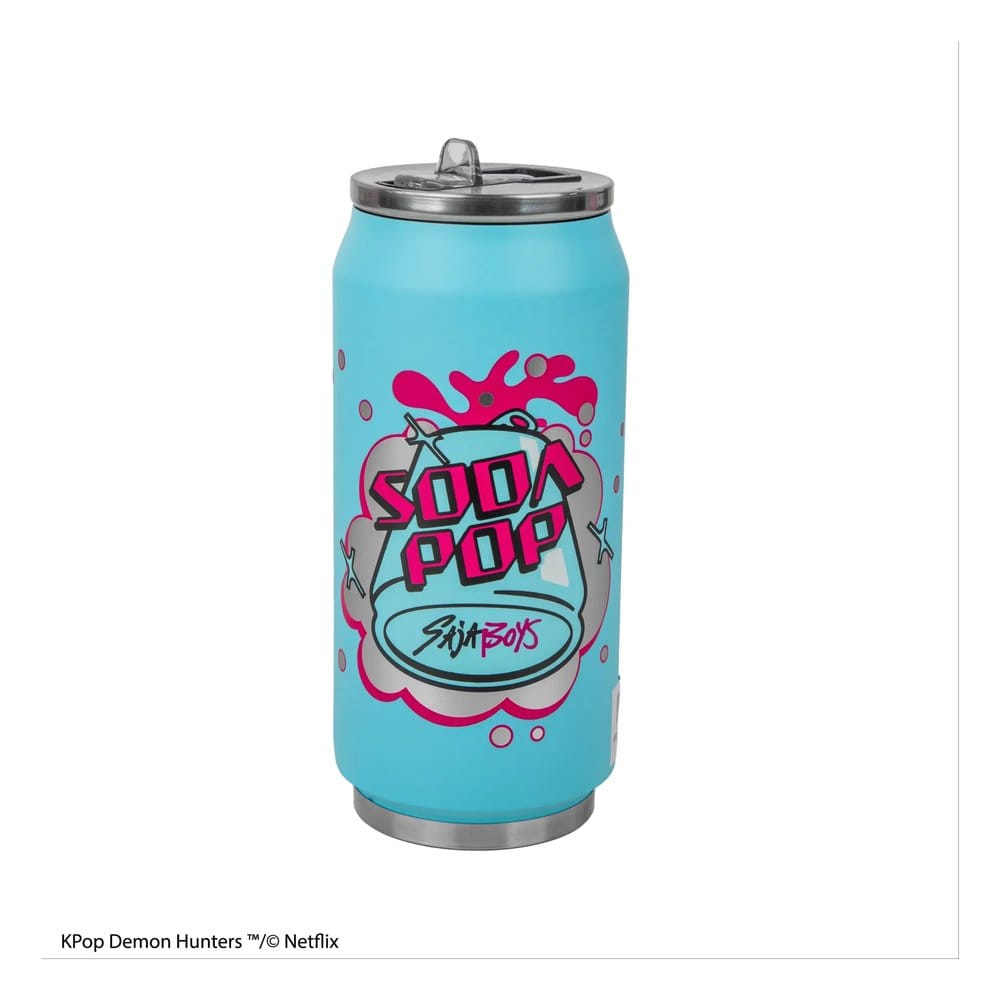 KPop Demon Hunters Thermal Straw Mug Soda Pop Can