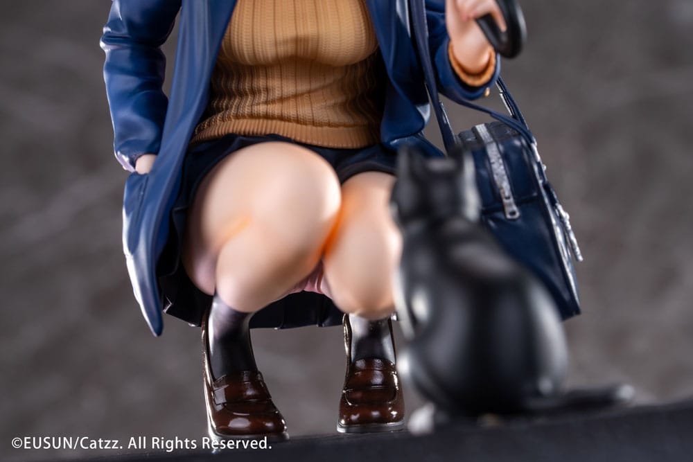 Original Character Statue 1/7 Rainy Day - Meeting Illustrated by Catzz 16 cm