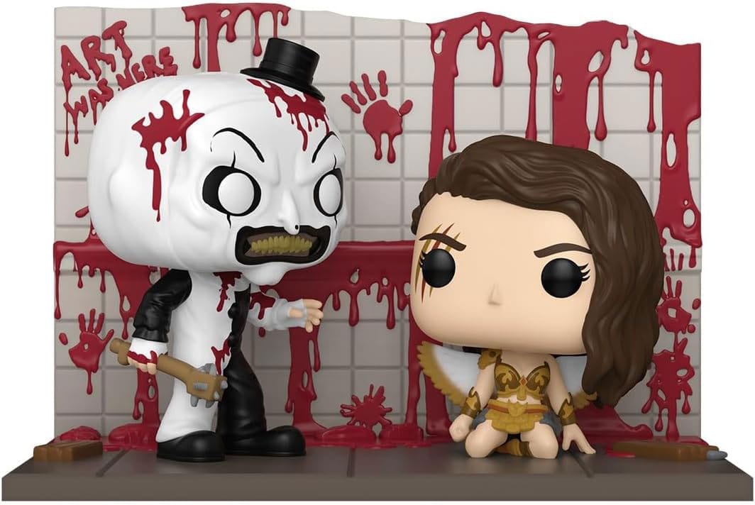 Terrifier 2 POP Moments Vinyl Figures Art vs Sienna 9 cm