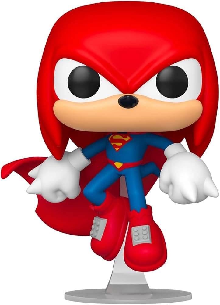DC x Sonic the Hedgehog POP! Heroes Vinyl Figure Knuckles as Superman 9 cm